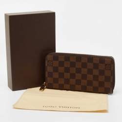Louis Vuitton Damier Ebene Canvas Zippy Wallet