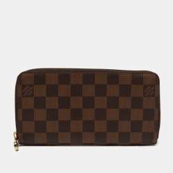 Louis Vuitton Damier Ebene Canvas Zippy Wallet