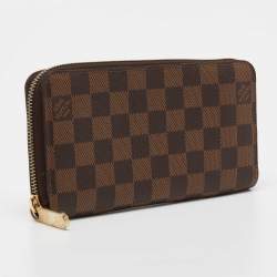 Louis Vuitton Damier Ebene Canvas Zippy Wallet