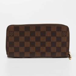 Louis Vuitton Damier Ebene Canvas Zippy Wallet