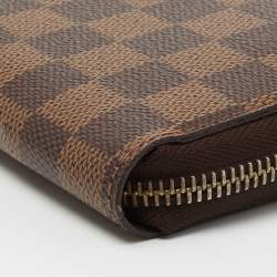 Louis Vuitton Damier Ebene Canvas Zippy Wallet