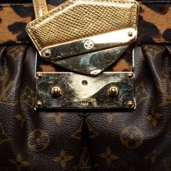 Pre Owned حقيبة لوي فيتون بولي شعر عجل طباعة فهد وكارونج / كانفاس مونوغرامي إصدار محدود