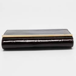 Pre Owned Louis Vuitton Amarante Monogram Vernis Ana Clutch