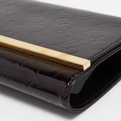 Pre Owned Louis Vuitton Amarante Monogram Vernis Ana Clutch