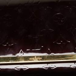 Pre Owned Louis Vuitton Amarante Monogram Vernis Ana Clutch