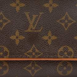 Pre Owned Louis Vuitton Monogram Canvas Twin Pochette GM Bag