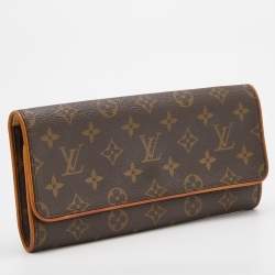 Pre Owned Louis Vuitton Monogram Canvas Twin Pochette GM Bag