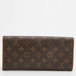 Pre Owned Louis Vuitton Monogram Canvas Twin Pochette GM Bag