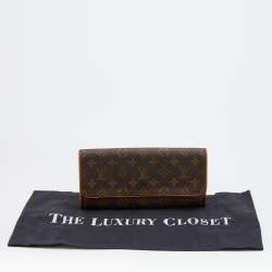 Pre Owned Louis Vuitton Monogram Canvas Twin Pochette GM Bag