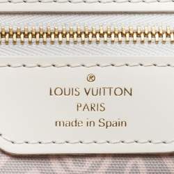 Pre Owned Louis Vuitton Pink Canvas Tahitienne Cabas Bag