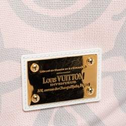 Pre Owned Louis Vuitton Pink Canvas Tahitienne Cabas Bag