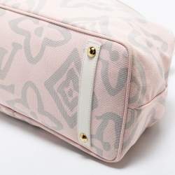 Pre Owned Louis Vuitton Pink Canvas Tahitienne Cabas Bag
