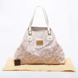 Pre Owned Louis Vuitton Pink Canvas Tahitienne Cabas Bag