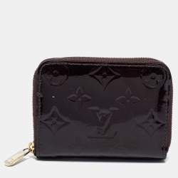 Louis Vuitton Zippy coin purse Card Case Business card holder Round Zip Zip