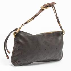 Pre Owned Louis Vuitton Terre Monogram Mahina Leather Onatah Pochette Bag