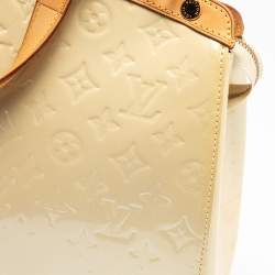 Pre Owned Louis Vuitton Corail Monogram Vernis Brea GM Bag