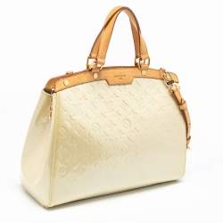 Pre Owned Louis Vuitton Corail Monogram Vernis Brea GM Bag