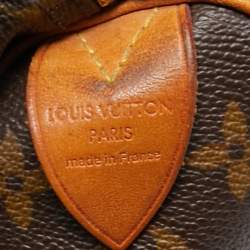 Pre Owned Louis Vuitton Monogram Canvas Speedy 35 Bag