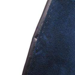 Pre Owned Louis Vuitton Navy Blue Epi Leather Braided Twist Guinguette Shoulder Bag 