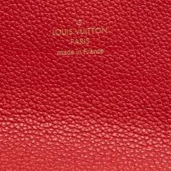 Pre Owned Louis Vuitton Brown/Red Monogram Pallas Wallet