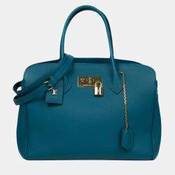 Louis Vuitton Blue Monogram Denim Neo Cabby MM Leather Cloth ref.975988 -  Joli Closet
