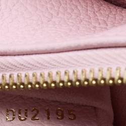 Pre Owned Louis Vuitton Pink Monogram Empreinte Leather Twice Bag