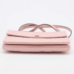Pre Owned Louis Vuitton Pink Monogram Empreinte Leather Twice Bag