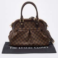 Pre Owned Louis Vuitton Damier Ebene Canvas Trevi PM Bag