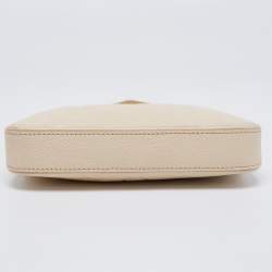 Pre Owned Louis Vuitton Creme Monogram Empreinte Leather Easy Pouch on Strap