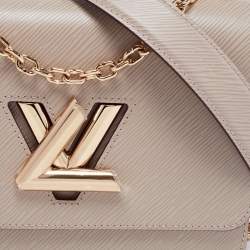 Pre Owned Louis Vuitton Beige Epi Leather Twist MM Bag