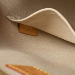Pre Owned Louis Vuitton Blanc Corail Monogram Vernis Alma PM Bag