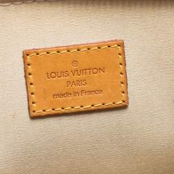 Pre Owned Louis Vuitton Blanc Corail Monogram Vernis Alma PM Bag