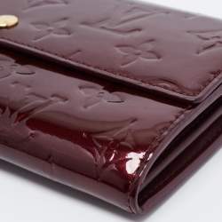 Louis Vuitton Amarante Monogram Vernis Sarah Wallet