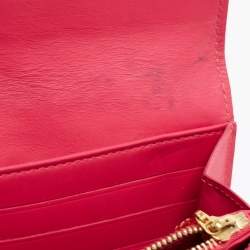 Louis Vuitton Rose Pop Monogram Vernis Sarah Wallet