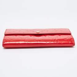 Louis Vuitton Rose Pop Monogram Vernis Sarah Wallet