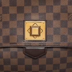 Pre Owned Louis Vuitton Damier Ebene Bergamo MM Bag