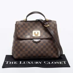 Pre Owned Louis Vuitton Damier Ebene Bergamo MM Bag