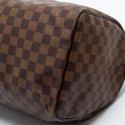 Pre Owned Louis Vuitton Damier Ebene Canvas Speedy 35 Bag