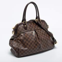 Pre Owned Louis Vuitton Damier Ebene Canvas and Leather Trevi GM Bag