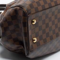Pre Owned Louis Vuitton Damier Ebene Canvas and Leather Trevi GM Bag