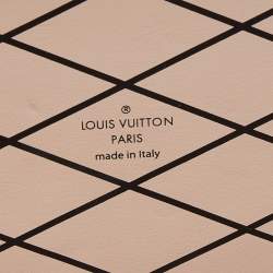 Pre Owned Louis Vuitton Multicolor Graphic Print Leather Petite Malle Bag