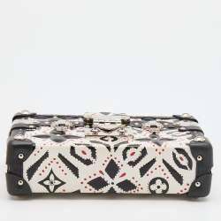 Pre Owned Louis Vuitton Multicolor Graphic Print Leather Petite Malle Bag