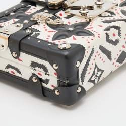Pre Owned Louis Vuitton Multicolor Graphic Print Leather Petite Malle Bag