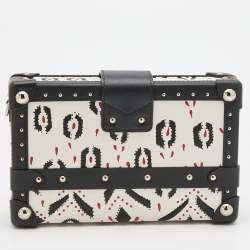 Pre Owned Louis Vuitton Multicolor Graphic Print Leather Petite Malle Bag