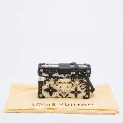 Pre Owned Louis Vuitton Multicolor Graphic Print Leather Petite Malle Bag