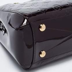 Pre Owned Louis Vuitton Amarante Monogram Vernis Montaigne BB Bag