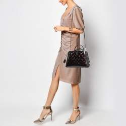 Pre Owned Louis Vuitton Amarante Monogram Vernis Montaigne BB Bag