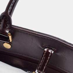 Pre Owned Louis Vuitton Amarante Monogram Vernis Montaigne BB Bag