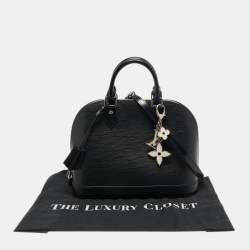 Pre Owned Louis Vuitton Black Epi Leather Alma PM Bag