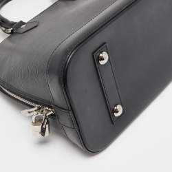 Pre Owned Louis Vuitton Black Epi Leather Alma PM Bag